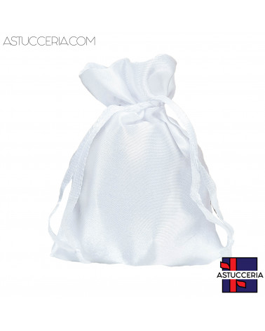 Sacchetti Regalo Di Raso Satin  7x9cm 50 pezzi Bianco