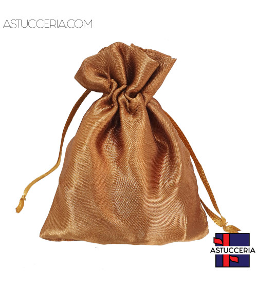 Sacchetti Regalo Di Raso Satin  7x9cm 50 pezzi Bronzo