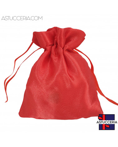 Sacchetti Regalo Di Raso Satin  7x9cm 50 pezzi Rosso