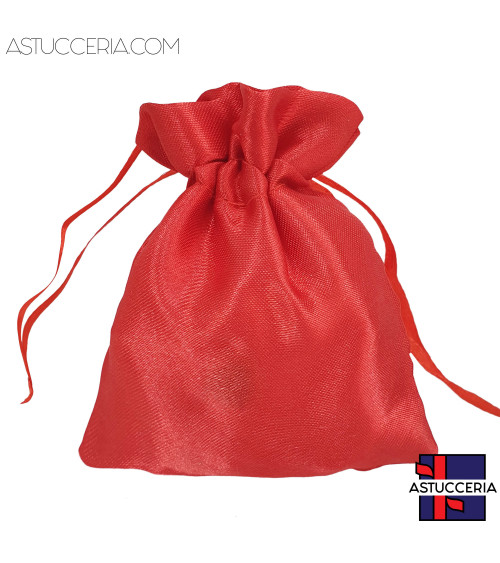 Sacchetti Regalo Di Raso Satin  9x12cm 50 pezzi Rosso