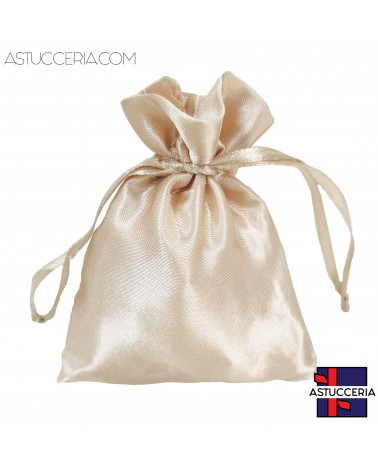 Sacchetti Regalo Di Raso Satin 12x15cm 50 pezzi Beige