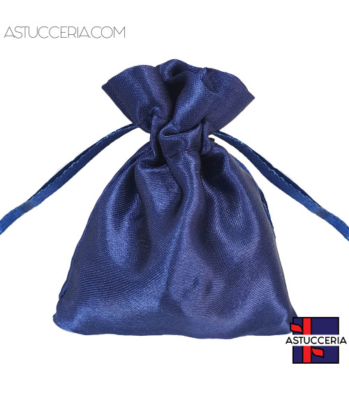 Sacchetti Regalo Di Raso Satin 12x15cm 50 pezzi Blu