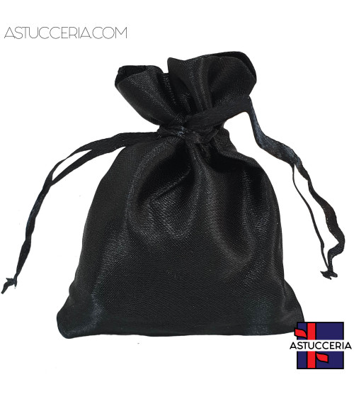 Sacchetti Regalo Di Raso Satin 13x18cm 50 pezzi Nero