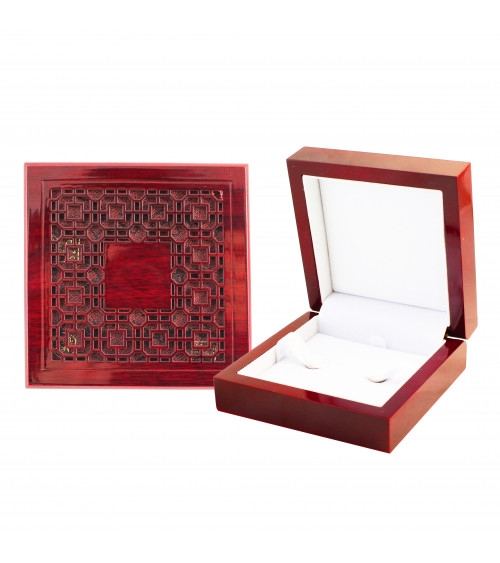 Scatola Regalo Gioielli Linea MACAU 10x10x4,5cm Legno Laccato 1 Pezzo