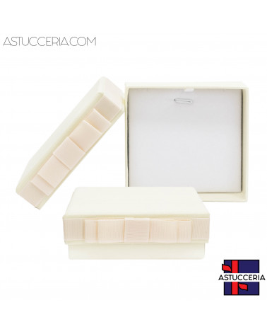 Scatola Regalo Gioielli Linea OSLO 8,5x9x3,5cm Collana 6 pezzi Beige