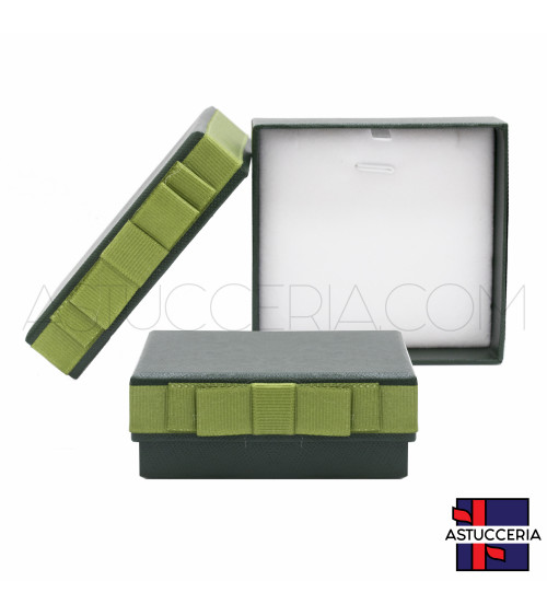 Scatola Regalo Gioielli Linea OSLO 8,5x9x3,5cm Collana 6 pezzi Verde