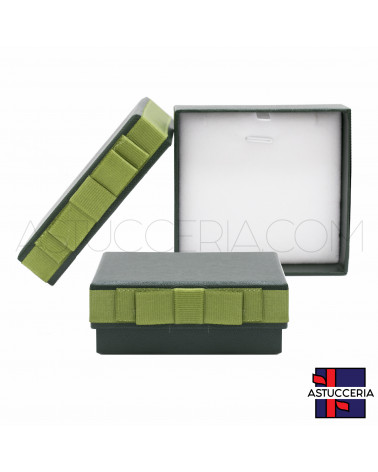 Scatola Regalo Gioielli Linea OSLO 8,5x9x3,5cm Collana 6 pezzi Verde