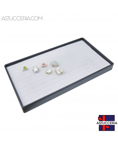 Vassoio Espositore Contenitore Per Gioielli POLICARBONATO ANTIURTO 230x420x40mm Anelli