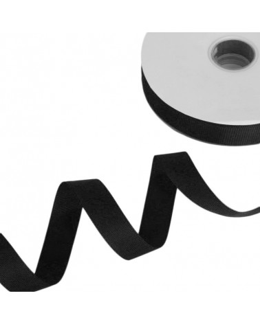 Nastro Raso Rigato Gros Grain 20mm 100 Yard Nero