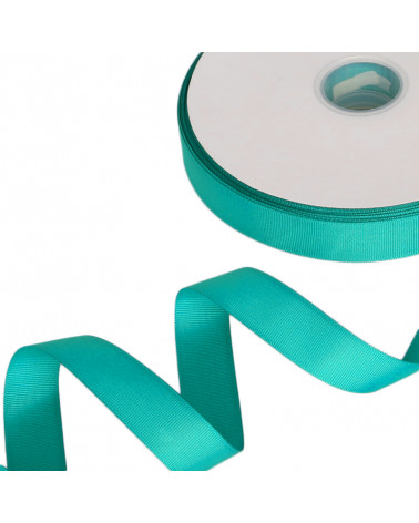 Nastro Raso Rigato Gros Grain 20mm 100 Yard Turchese