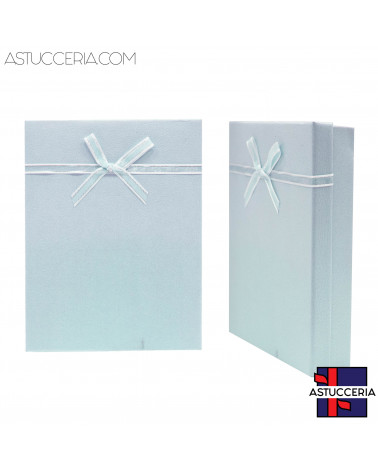 Astuccio In Cartoncino Carta Perlata JENNA 130x170x30mm 12pz Celeste