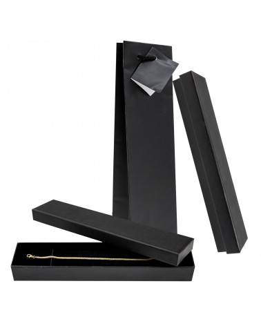 Astuccio In Cartoncino Linea AREZZO 222x45x30mm 12 pezzi + Shopper Nero