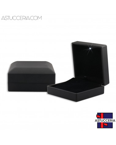 Astucci Per Gioielli Con Luce Linea TOLEDO 10x10x5cm 6 pezzi Pendente Nero
