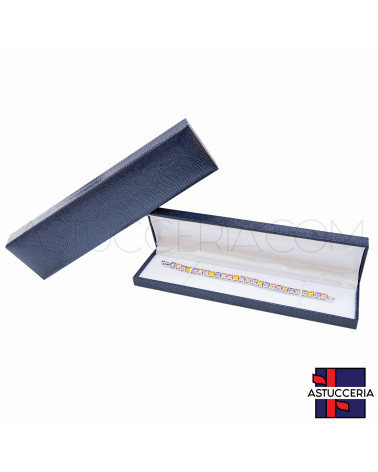 Astucci Per Gioielli Linea ROMA 225x50x25mm 12 pezzi Bracciale Blu
