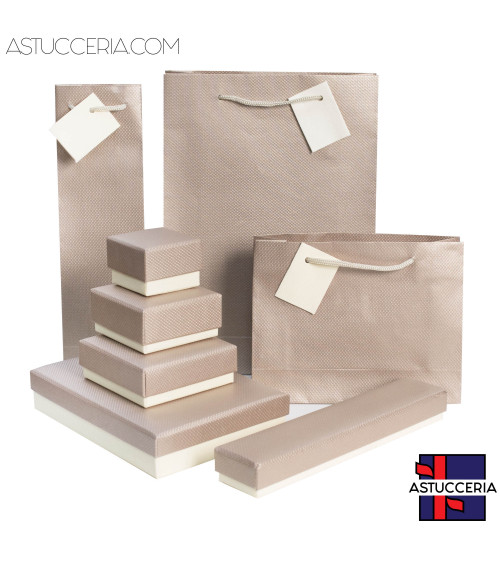 Astuccio In Cartoncino Linea BRINDISI 130x180x38mm 6 pezzi   Shopper Rose