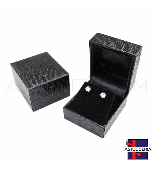 Astucci Per Gioielli Linea ROMA 48x52x36mm 12 pezzi Orecchini Nero