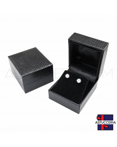 Astucci Per Gioielli Linea ROMA 48x52x36mm 12 pezzi Orecchini Nero