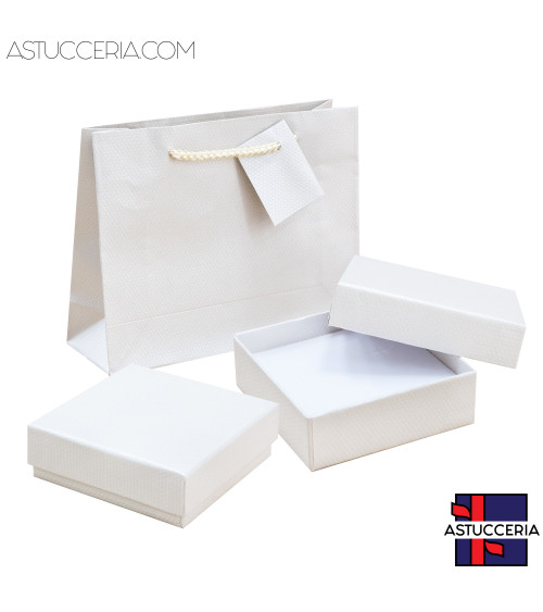 Astuccio In Cartoncino Linea RIMINI 90x90x30mm 24 pezzi Shopper Beige