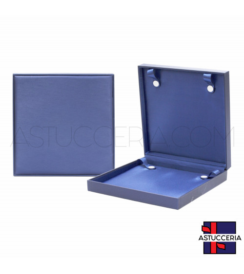 Astucci Per Gioielli Linea SANTORINI 190x190x40mm Collana 2 pezzi Blu