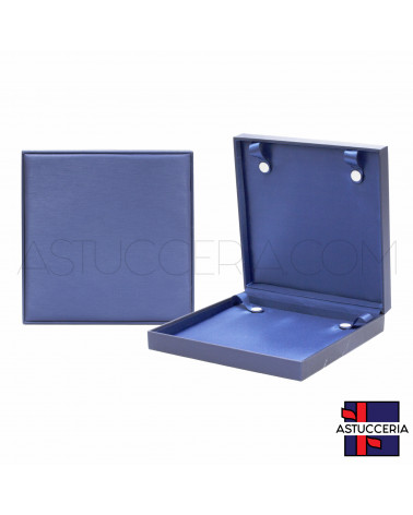 Astucci Per Gioielli Linea SANTORINI 190x190x40mm Collana 2 pezzi Blu
