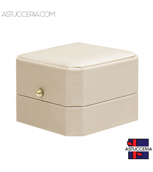 Astucci Per Gioielli Linea CAPRI 70x70x50mm Multiuso Anello Orecchini 6 pezzi Cipria Tan