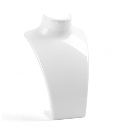 Espositore Per Collane E Orecchini Collo Di Acrilico ARIA 13x20cm 6 pezzi Bianco
