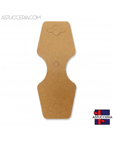 Cartoncino Per Collane E Bracciali 35x90mm 200 pezzi Carta Kraft