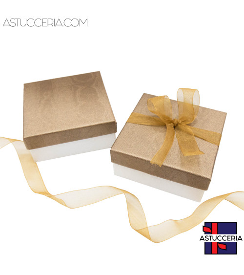 Astuccio In Cartoncino Linea VENEZIA 90x90x30mm 24 pezzi Bronzo