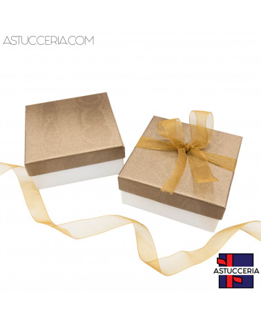 Astuccio In Cartoncino Linea VENEZIA  90x90x30mm 24 pezzi Bronzo