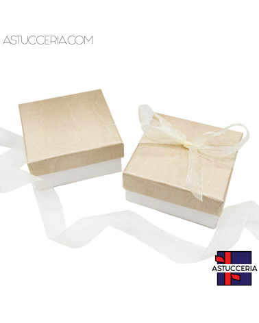 Astuccio In Cartoncino Linea VENEZIA  90x90x30mm 24 pezzi Oro