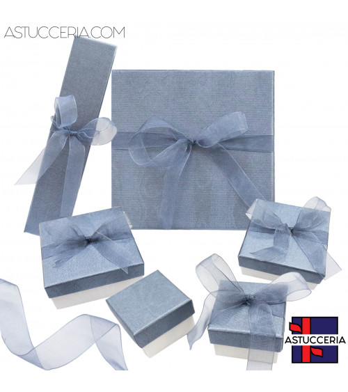 Astuccio In Cartoncino Linea VENEZIA 90x90x30mm 24 pezzi Blu