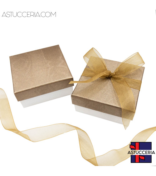 Astuccio In Cartoncino Linea VENEZIA 73x73x35mm 24 pezzi Bronzo