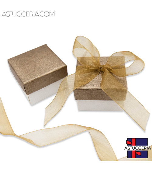 Astuccio In Cartoncino Linea VENEZIA 50x50x35mm 24 pezzi Bronzo