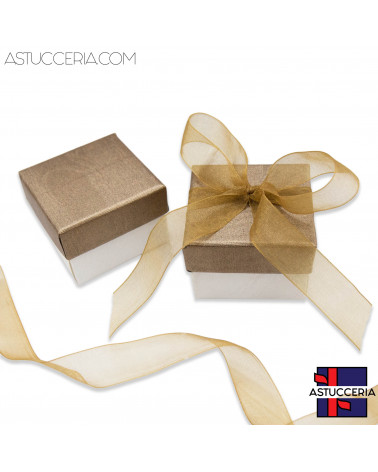 Astuccio In Cartoncino Linea VENEZIA  50x50x35mm 24 pezzi Bronzo