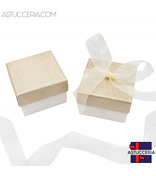 Astuccio In Cartoncino Linea VENEZIA  50x50x35mm 24 pezzi Oro