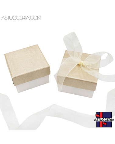 Astuccio In Cartoncino Linea VENEZIA  50x50x35mm 24 pezzi Oro