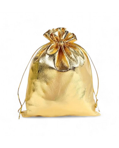 Sacchetti Regalo Metallizzato 100x120mm 100 pezzi Oro