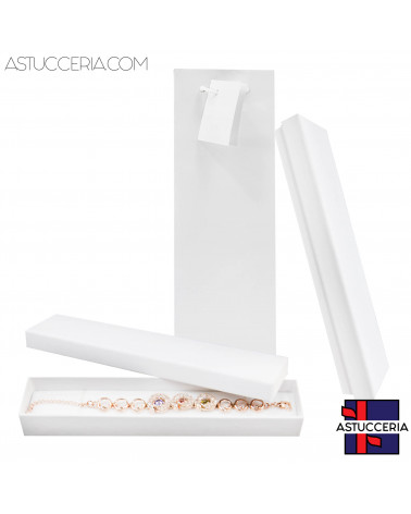 Astuccio In Cartoncino Linea AREZZO 222x45x30mm 12 pezzi + Shopper Bianco