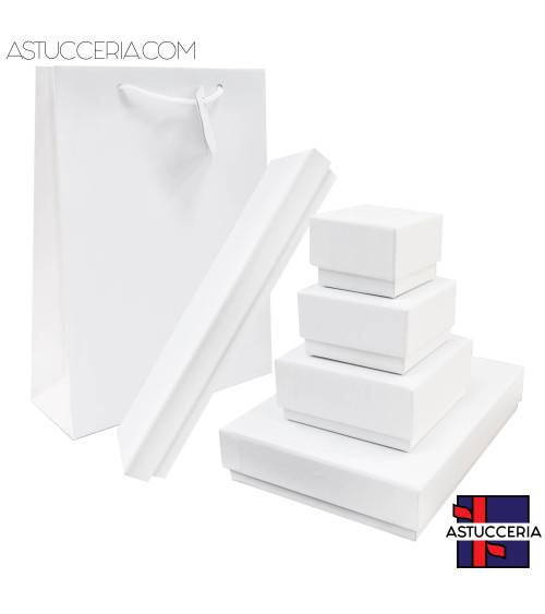 Astuccio In Cartoncino Linea AREZZO 135x190x40mm 6 pezzi   Shopper Bianco