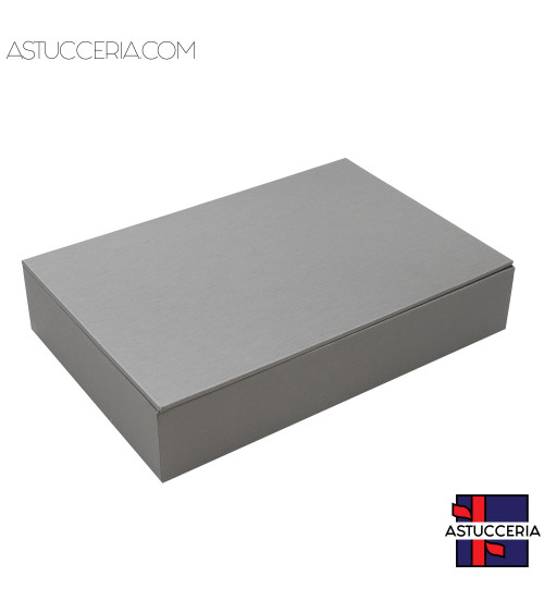 Vassoio Couvette Per Gioielli Linea TOP 260x175x50mm Similpelle Fibra 6 Cuscini Argento