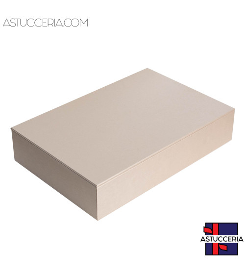 Vassoio Couvette Per Gioielli Linea TOP 260x175x50mm Similpelle Fibra 6 Cuscini Beige Oro