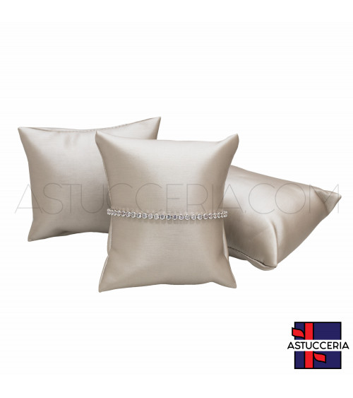Espositore Per Bracciali Cuscinetti Imbottiti 9x10cm 6pz Similpelle Fibra Cipria