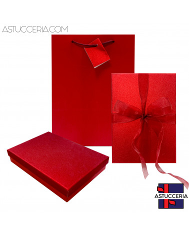 Astuccio In Cartoncino Linea TAORMINA 130x180x30mm 12 pezzi Shopper Abbinata