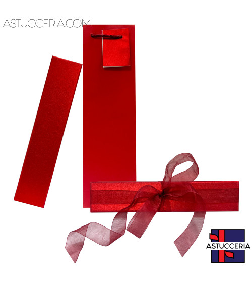 Astuccio In Cartoncino Linea TAORMINA 215x45x27mm 12 pezzi Shopper Abbinata