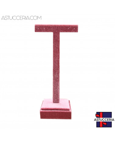 Espositore Per Orecchini Linea ALESSANDRIA Altezza 15,5cm 2 pezzi Rosa