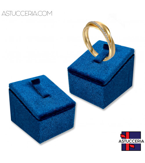 Espositore Per Anelli Linea ALESSANDRIA 2 pezzi Blu