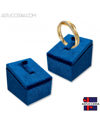 Espositore Per Anelli Linea ALESSANDRIA 2 pezzi Blu
