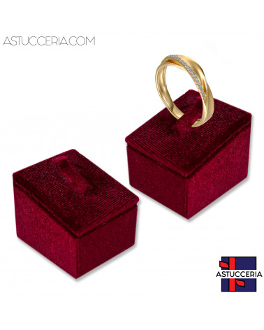 Espositore Per Anelli Linea ALESSANDRIA 2 pezzi Rosso