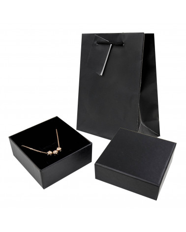 Astuccio In Cartoncino Linea AREZZO 90x90x40mm 24 pezzi + Shopper Nero