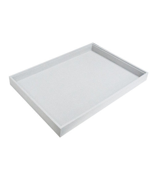 Vassoio Per Gioielli Linea CLASSICO 35x24x3cm 1 Scomparto Alcantara Grigio
